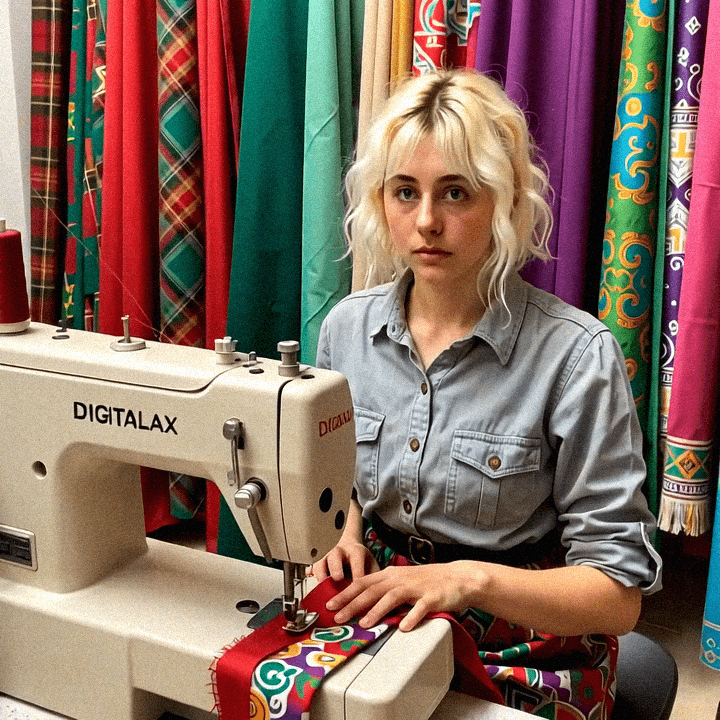 Emma-Jane MacKinnon-Lee DIGITALAX sewing process