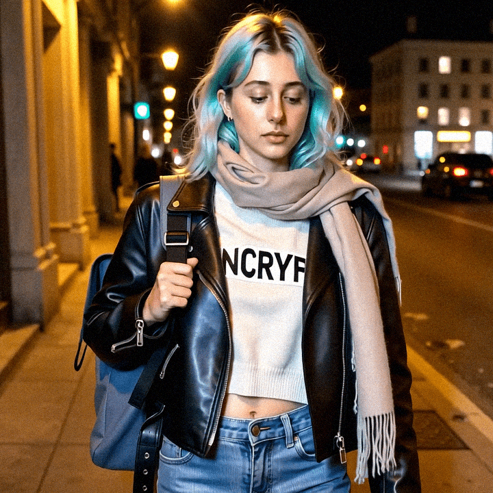 Emma-Jane MacKinnon-Lee in the NYC streets